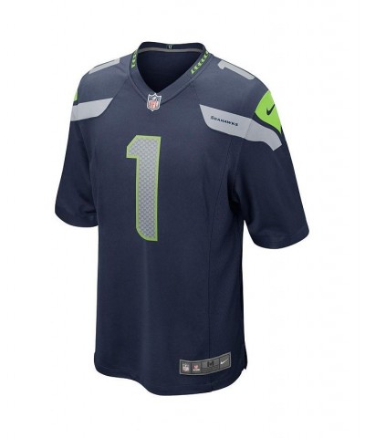 Men's Warren Moon College Navy Seattle Seahawks Game Retired Player Jersey $49.22 Jersey