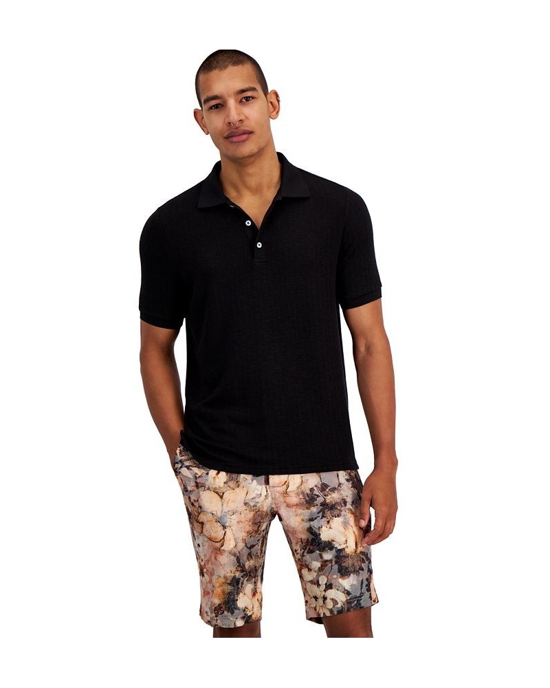 Men's Dorien Slim-Fit Solid Polo Shirt Black $51.30 Polo Shirts