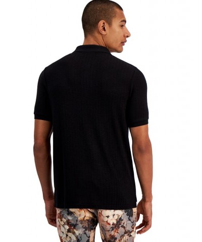 Men's Dorien Slim-Fit Solid Polo Shirt Black $51.30 Polo Shirts