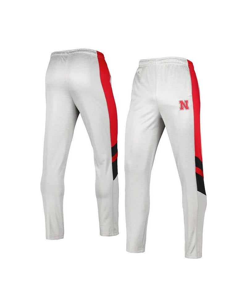 Men's Heathered Gray and Scarlet Nebraska Huskers Bushwood Pants $24.20 Pants