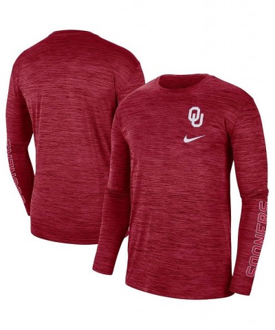 Men's Crimson Oklahoma Sooners Velocity Legend Team Performance Long Sleeve T-shirt $25.49 T-Shirts