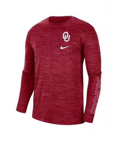 Men's Crimson Oklahoma Sooners Velocity Legend Team Performance Long Sleeve T-shirt $25.49 T-Shirts