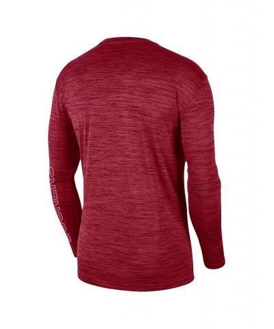 Men's Crimson Oklahoma Sooners Velocity Legend Team Performance Long Sleeve T-shirt $25.49 T-Shirts