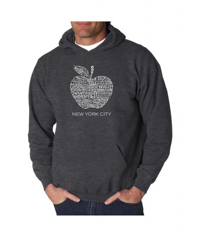 Men's Word Art Hooded Sweatshirt - Neighborhoods in NYC Black $34.19 Sweatshirt