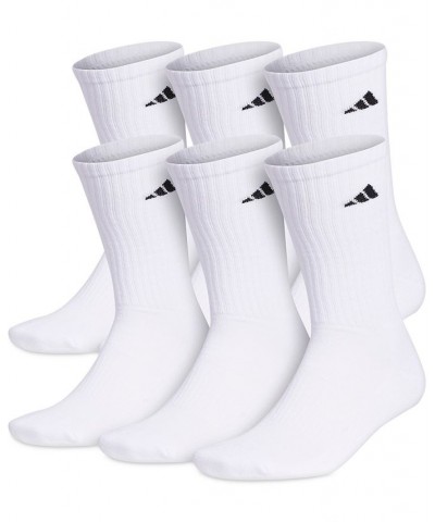 Men's Cushioned Crew Extended Size Socks, 6-Pack White $9.46 Socks