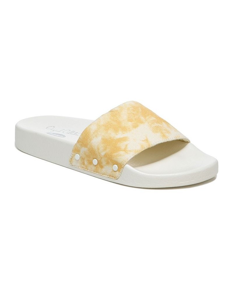 Women's Pisces Slides Yellow $31.80 Shoes