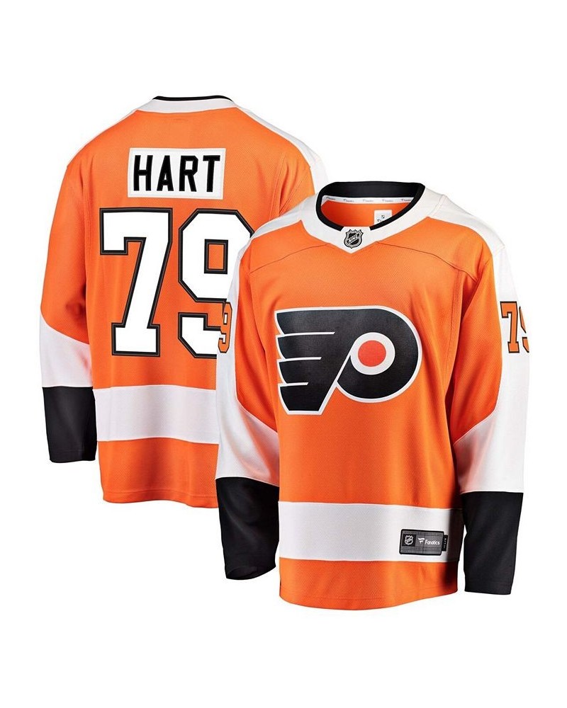 Men's Branded Carter Hart Orange Philadelphia Flyers Home Premier Breakaway Player Jersey $57.81 Jersey