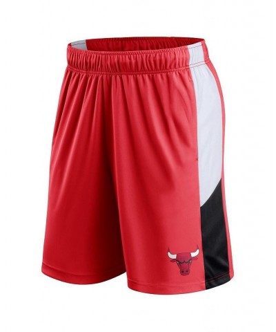 Men's Branded Red Chicago Bulls Champion Rush Colorblock Performance Shorts $26.54 Shorts