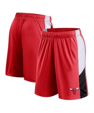 Men's Branded Red Chicago Bulls Champion Rush Colorblock Performance Shorts $26.54 Shorts