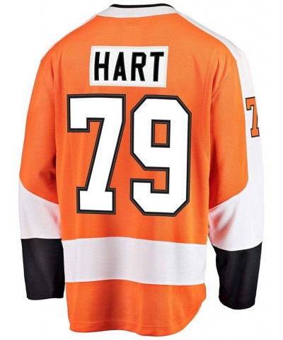 Men's Branded Carter Hart Orange Philadelphia Flyers Home Premier Breakaway Player Jersey $57.81 Jersey