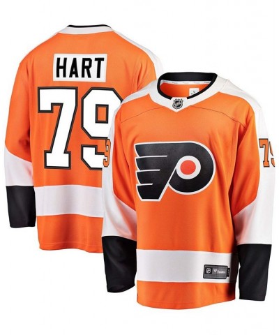 Men's Branded Carter Hart Orange Philadelphia Flyers Home Premier Breakaway Player Jersey $57.81 Jersey