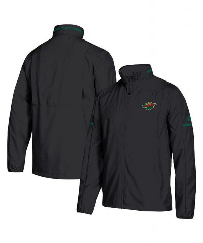 Men's Black Minnesota Wild Rink Full-Zip Jacket $36.80 Jackets