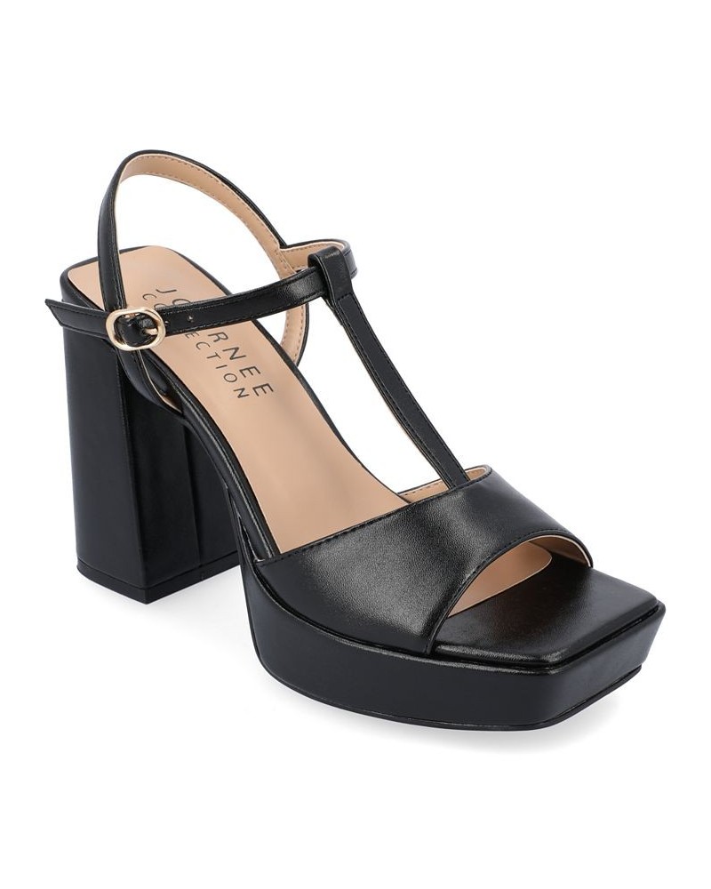 Women's Parson Platform Sandal Black $44.00 Shoes