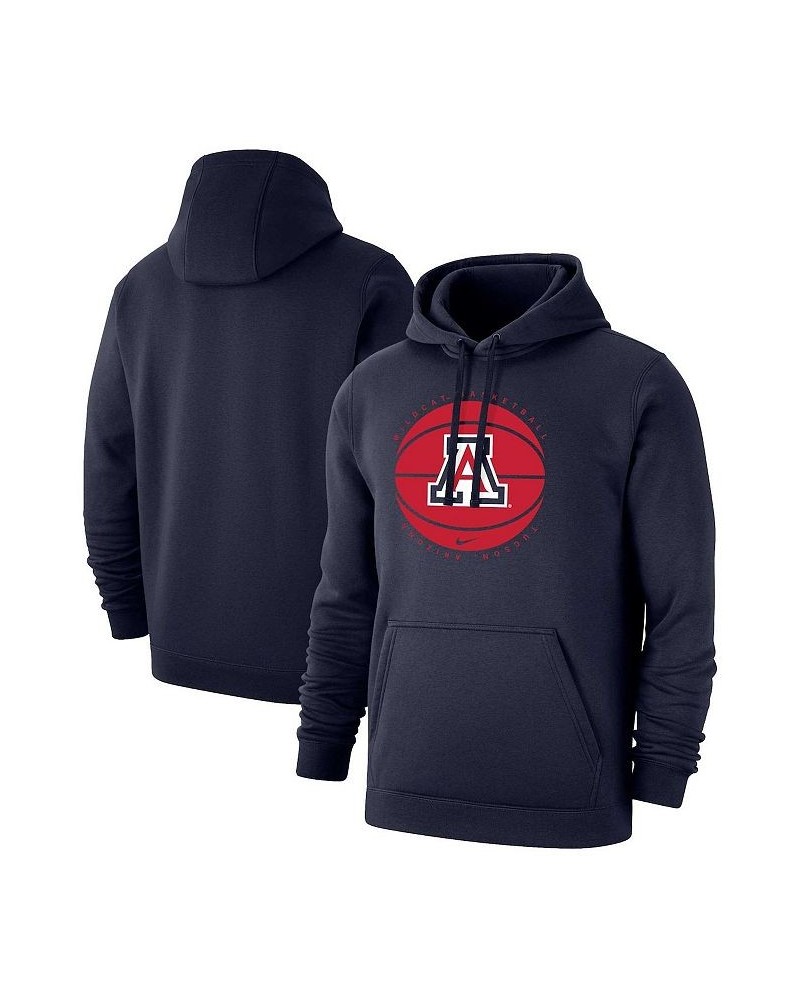 Men's Navy Arizona Wildcats Basketball Pullover Hoodie $39.95 Sweatshirt