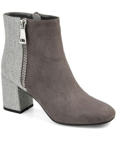 Women's Sarah Two-Tone Bootie Gray $34.10 Shoes