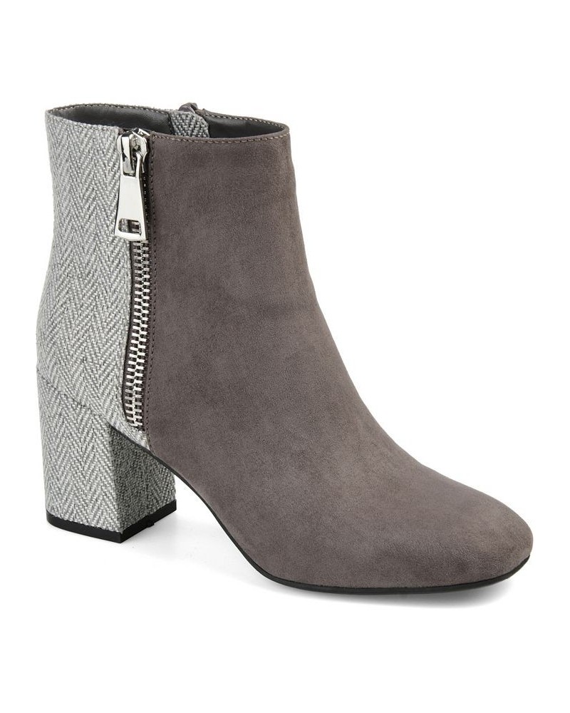 Women's Sarah Two-Tone Bootie Gray $34.10 Shoes