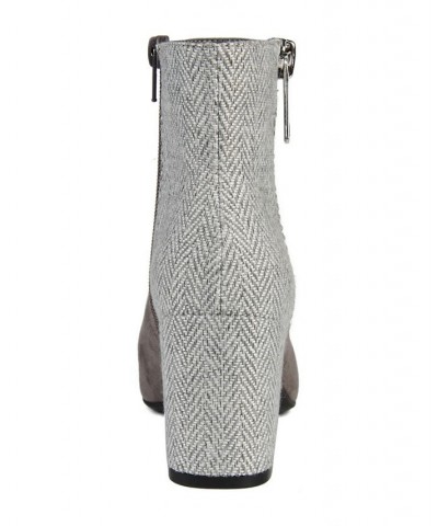 Women's Sarah Two-Tone Bootie Gray $34.10 Shoes