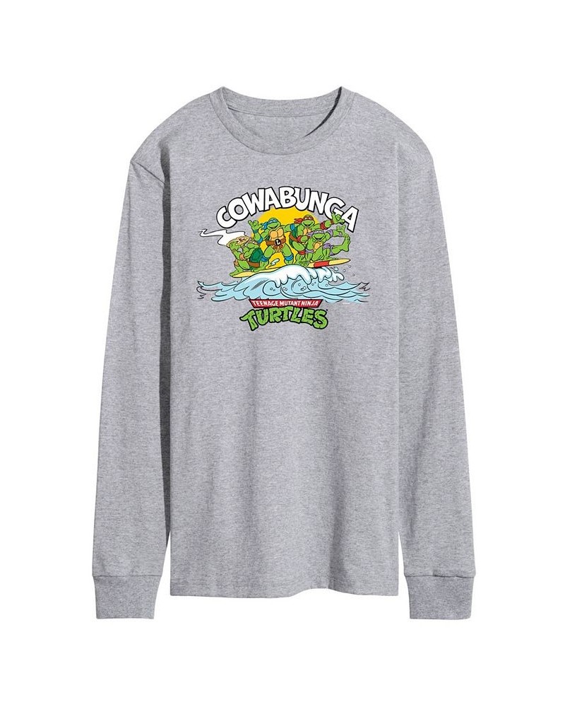 Men's Teenage Mutant Ninja Turtles Cowabunga T-shirt Gray $23.52 T-Shirts