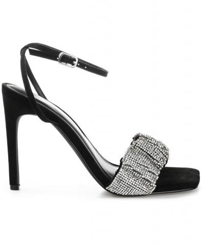 Women's Arlette Rhinestone Stilettos Black $36.30 Shoes