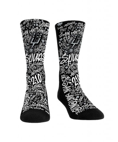 Men's and Women's Socks San Antonio Spurs Graffiti Crew Socks $12.60 Socks