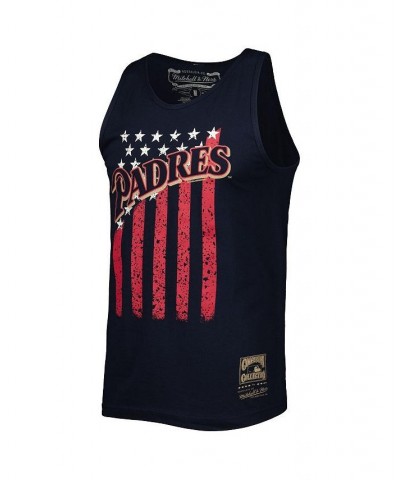 Men's Navy San Diego Padres Cooperstown Collection Stars and Stripes Tank Top $18.48 T-Shirts