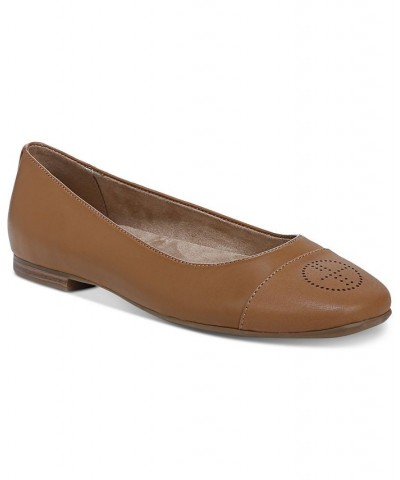 Aerinn Slip-On Ballet Flats Brown $42.96 Shoes