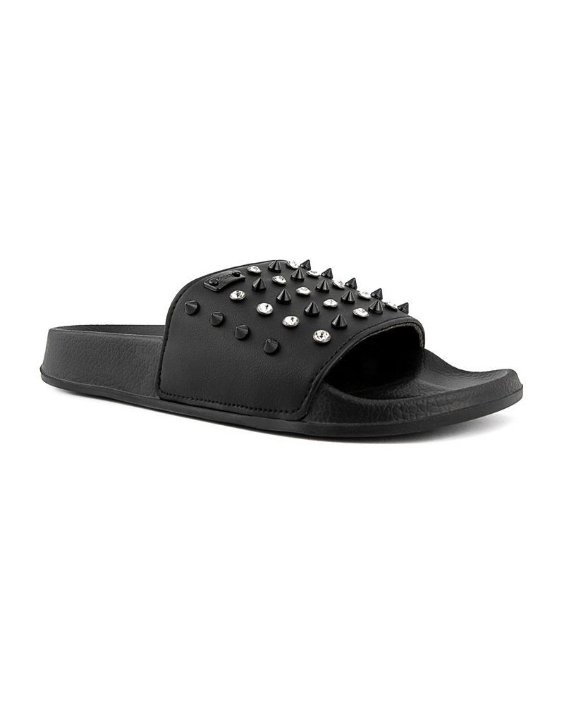 Women's Slone Slide Sandal Black $14.40 Shoes