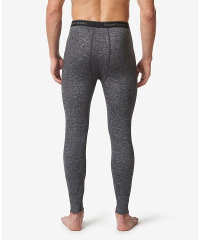 Men's 2 Layer Merino Wool Blend Long Underwear Gray $24.51 Underwear