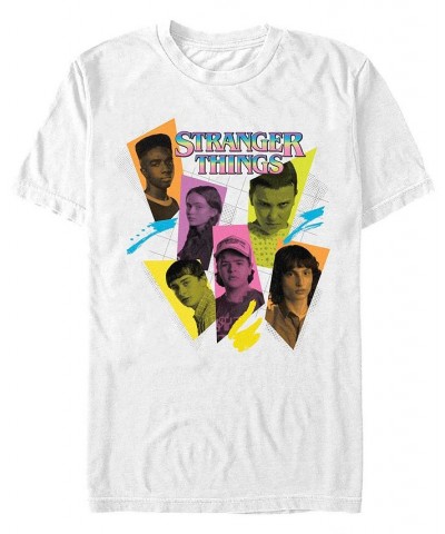 Men's Stranger Things Character Tones T-shirt White $15.40 T-Shirts