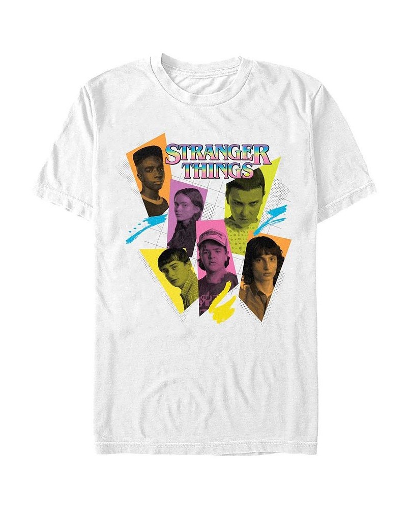 Men's Stranger Things Character Tones T-shirt White $15.40 T-Shirts