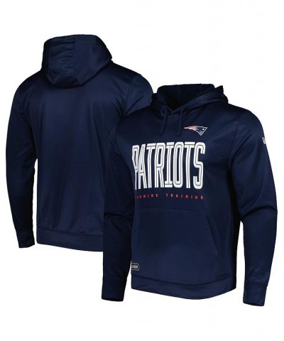 Men's Navy New England Patriots Combine Authentic Huddle Up Pullover Hoodie $24.96 Sweatshirt