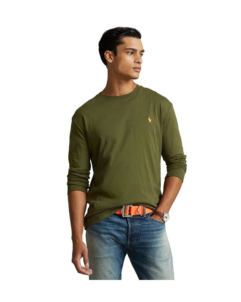 Men's Classic-Fit Polo Pony Jersey T-Shirt Green $34.00 T-Shirts