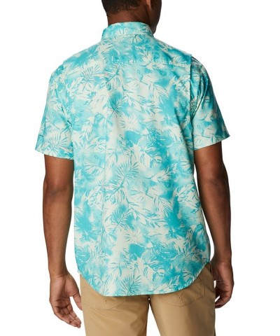 Men's Utilizer Printed Short Sleeve Shirt Green $29.40 Shirts