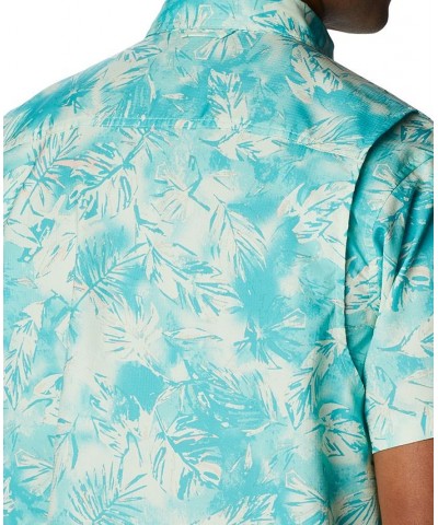 Men's Utilizer Printed Short Sleeve Shirt Green $29.40 Shirts