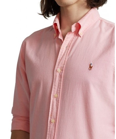 Men's Signature Oxford Shirt, Regular and Big & Tall Pink $40.50 Dress Shirts