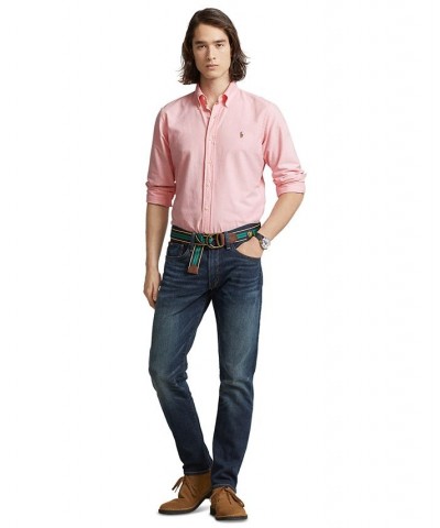 Men's Signature Oxford Shirt, Regular and Big & Tall Pink $40.50 Dress Shirts