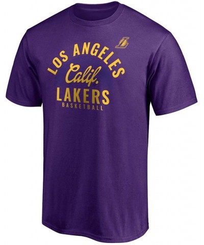 Men's Purple Los Angeles Lakers Post Up Hometown Collection T-shirt $14.26 T-Shirts