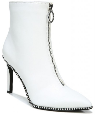 Women's Briget Front-Zip Booties White $21.12 Shoes