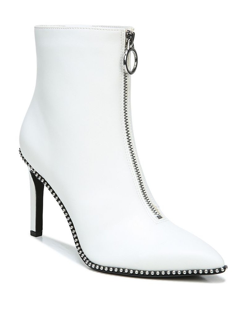 Women's Briget Front-Zip Booties White $21.12 Shoes