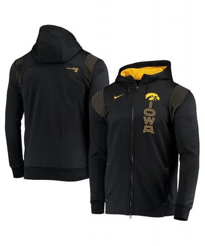 Men's Black Iowa Hawkeyes 2021 Sideline Performance Full-Zip Hoodie $42.34 Sweatshirt