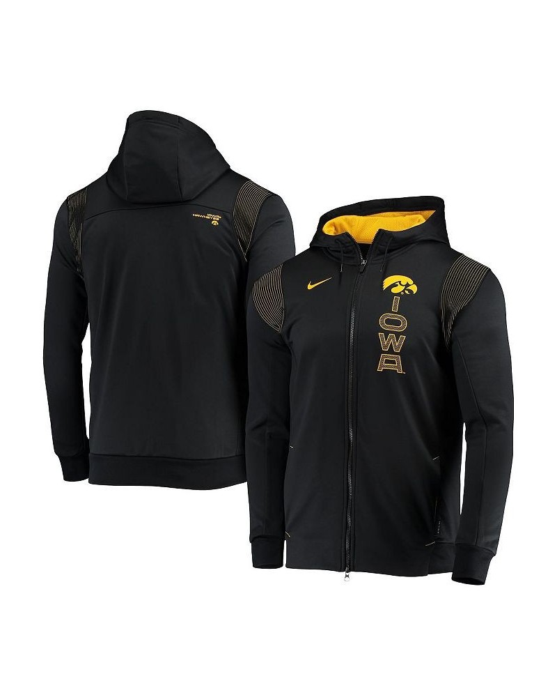 Men's Black Iowa Hawkeyes 2021 Sideline Performance Full-Zip Hoodie $42.34 Sweatshirt