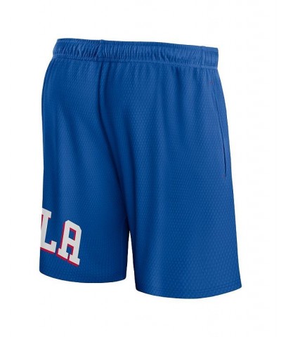 Men's Branded Royal Philadelphia 76ers Free Throw Mesh Shorts $23.99 Shorts