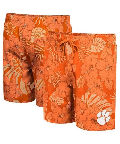 Men's Orange Clemson Tigers The Dude Swim Shorts $29.90 Swimsuits