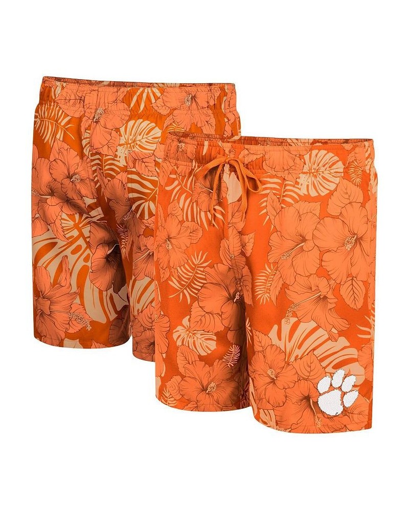 Men's Orange Clemson Tigers The Dude Swim Shorts $29.90 Swimsuits