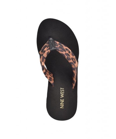 Women's Spins Platform Wedge Thong Sandals PD01 $25.48 Shoes