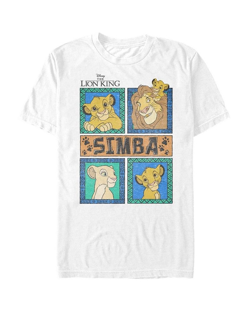 Men's Simbafied Short Sleeve Crew T-shirt White $15.40 T-Shirts