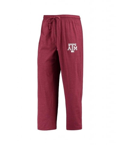 Men's Maroon and Heathered Charcoal Texas A&M Aggies Meter Long Sleeve T-shirt and Pants Sleep Set $43.99 Pajama