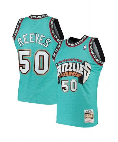 Men's Bryant Reeves Turquoise Vancouver Grizzlies Hardwood Classics 1995-96 Swingman Jersey $65.25 Jersey