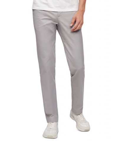 Men's Slim-Fit Modern Stretch Chino Pants Gray $41.79 Pants