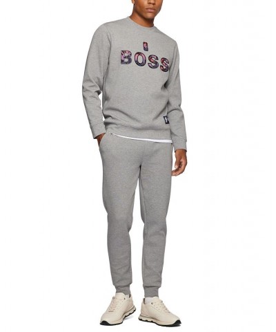 BOSS Men's NBA Relaxed-Fit Sweatshirt Gray $82.32 Sweatshirt